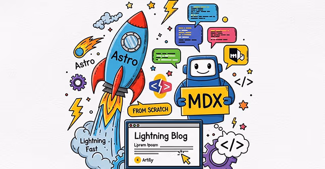 Иллюстрация блога на Astro